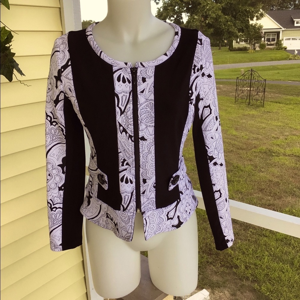 Joseph Ribkoff Black & White Soft Jacket~Free Shipping!
